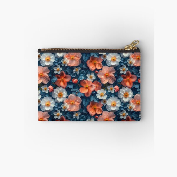 Item preview, Peach and White Floral Seamless Pattern designed and sold by NTGUILTY.