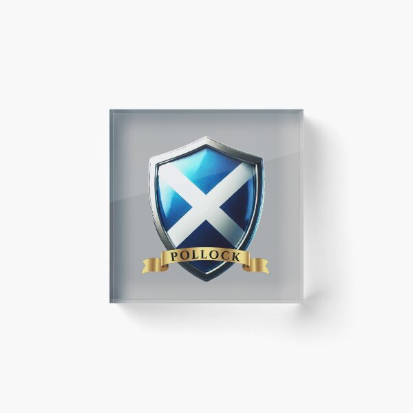Artikelvorschau, Pollock Scottish Heritage Wappenschild entworfen und verkauft von Highlandkings.