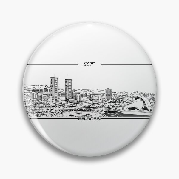 Item preview, Santa Cruz de Tenerife Skyline Minimal Line Art | Modern City Illustration | BELROSSI | White Edition designed and sold by Belrossi.