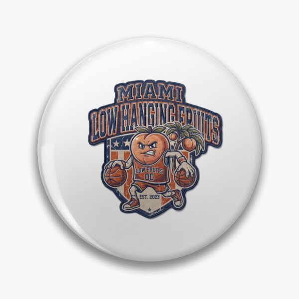 Item preview, Miami Low Hanging Fruits Peach Mascot designed and sold by JBX Design.