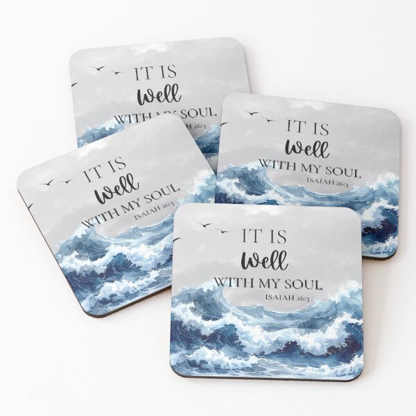 Item preview, It Is Well With My Soul Christian Ocean Design designed and sold by Grace & Ink.