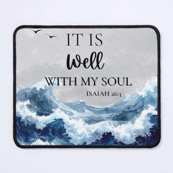 Item preview, It Is Well With My Soul Christian Ocean Design designed and sold by Grace & Ink.