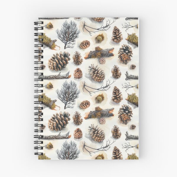 Item preview, Watercolor Pine Cones Forest Seamless Pattern designed and sold by NTGUILTY.