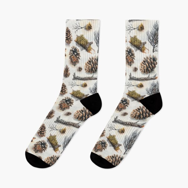 Item preview, Watercolor Pine Cones Forest Seamless Pattern designed and sold by NTGUILTY.