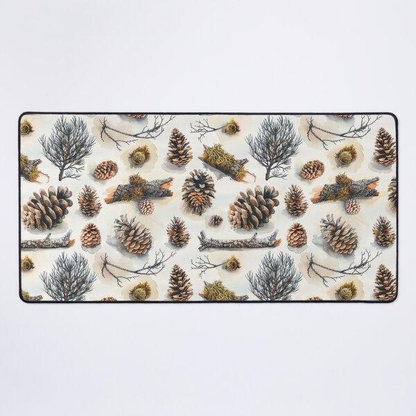 Item preview, Watercolor Pine Cones Forest Seamless Pattern designed and sold by NTGUILTY.