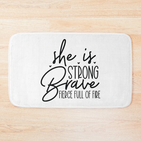 Item preview, She Is Strong Brave Fierce Full Of Fire - Motivational Quotes Retro Vintage Woman Power Gift designed and sold by FuzionRaptor.