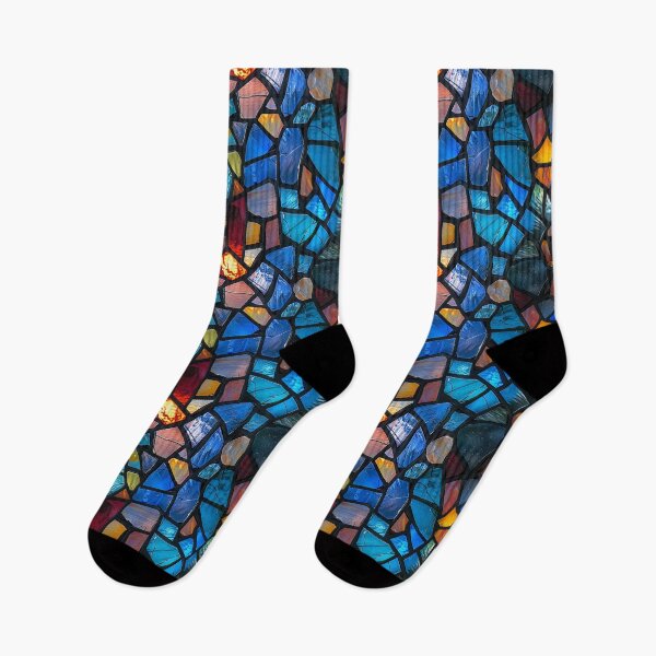 Item preview, Colorful Stained Glass Mosaic Seamless Pattern designed and sold by NTGUILTY.