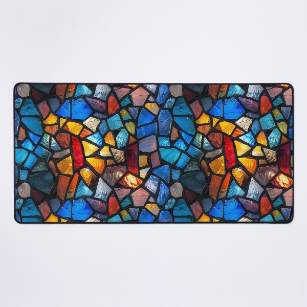 Item preview, Colorful Stained Glass Mosaic Seamless Pattern designed and sold by NTGUILTY.