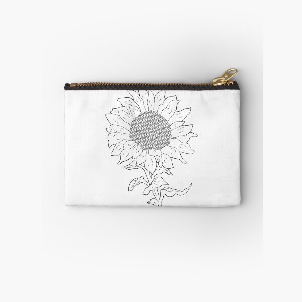 Item preview, Sunflower Line Art Drawing designed and sold by OrPolly.
