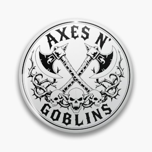 Item preview, Axes N Goblins - Classic Hard Rock Fantasy Merch designed and sold by Dice_Goblin_Studio.