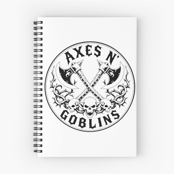 Item preview, Axes N Goblins - Classic Hard Rock Fantasy Merch designed and sold by Dice_Goblin_Studio.