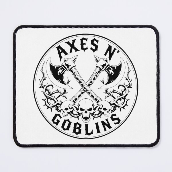 Item preview, Axes N Goblins - Classic Hard Rock Fantasy Merch designed and sold by Dice_Goblin_Studio.