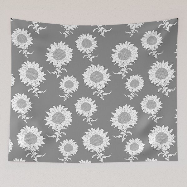Item preview, Sunflower Line Art Drawing designed and sold by OrPolly.