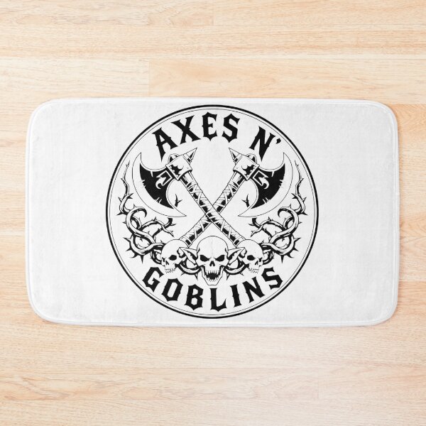 Item preview, Axes N Goblins - Classic Hard Rock Fantasy Merch designed and sold by Dice_Goblin_Studio.