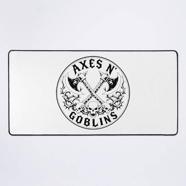 Item preview, Axes N Goblins - Classic Hard Rock Fantasy Merch designed and sold by Dice_Goblin_Studio.