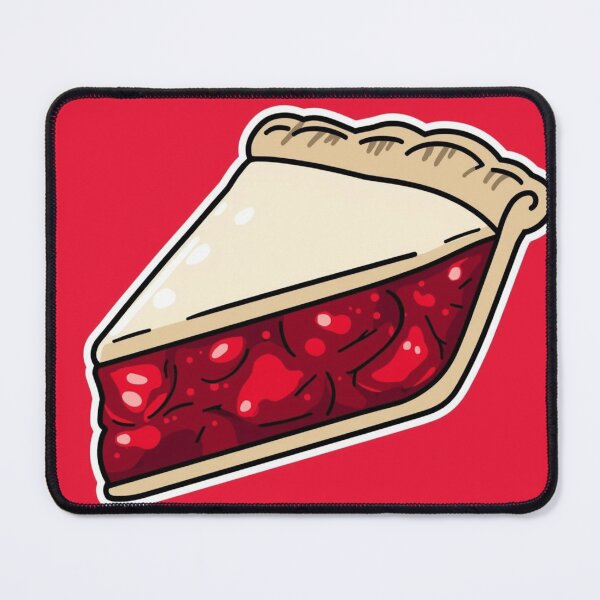 Item preview, Cute Kawaii Cherry Pie Slice Sticker Design designed and sold by Uniquely Yours.