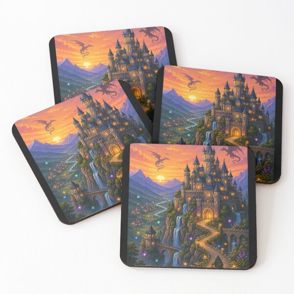 Item preview, Dragonflight Over the Sunset Kingdom  designed and sold by Sketchlegacy.