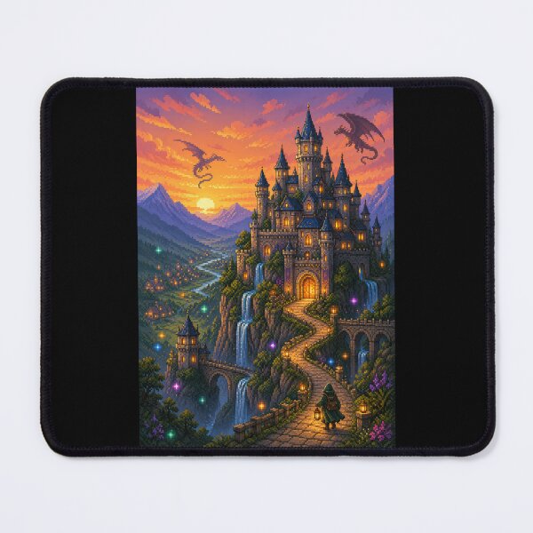 Item preview, Dragonflight Over the Sunset Kingdom designed and sold by Sketchlegacy.