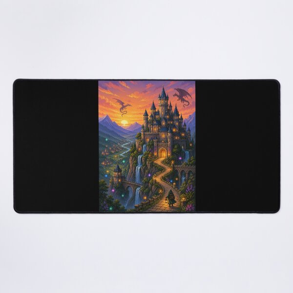 Item preview, Dragonflight Over the Sunset Kingdom designed and sold by Sketchlegacy.