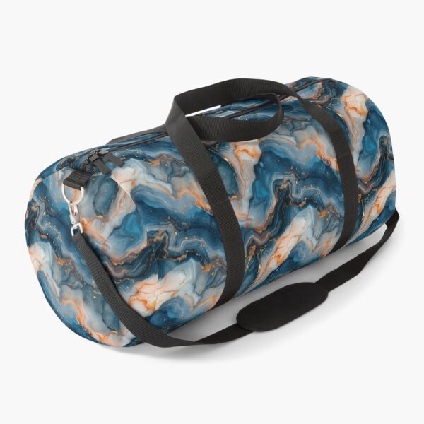 Item preview, Blue Gold Agate Marble Fluid Seamless Pattern designed and sold by NTGUILTY.