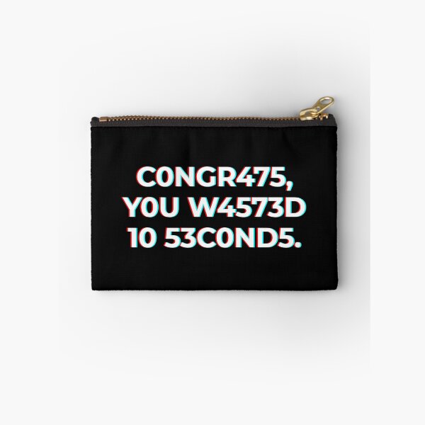 Item preview, Congrats You Wasted 10 Seconds Funny Tech Nerdy Saying designed and sold by CuteLovelyDesigns.