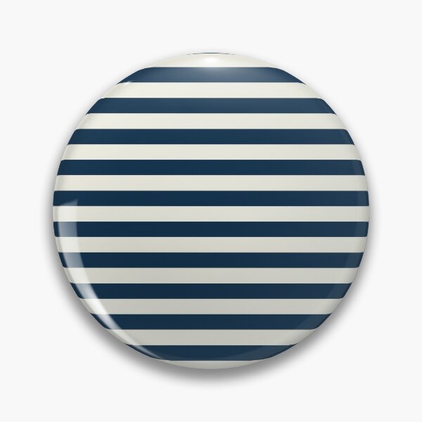 Item preview, Coastal Scandi Cottage Stripes Classic Pattern in Dark Blue and Off White designed and sold by kierkegaard.