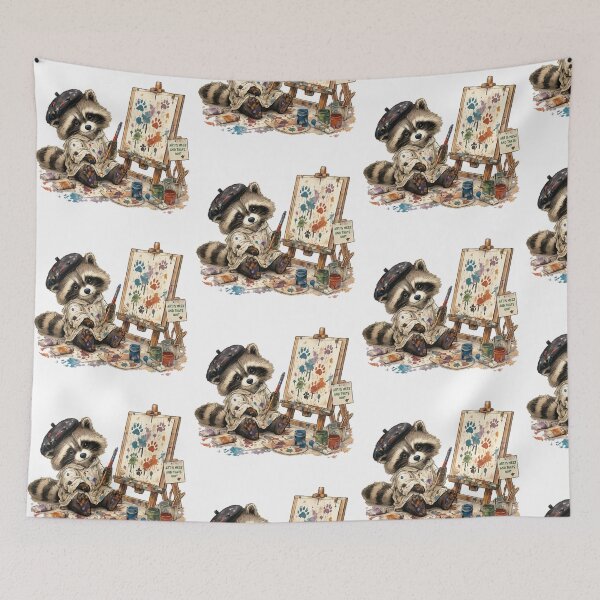 Item preview,  Raccoon Artist – Creative Messy Painter Animal Art designed and sold by EdgeSphere.