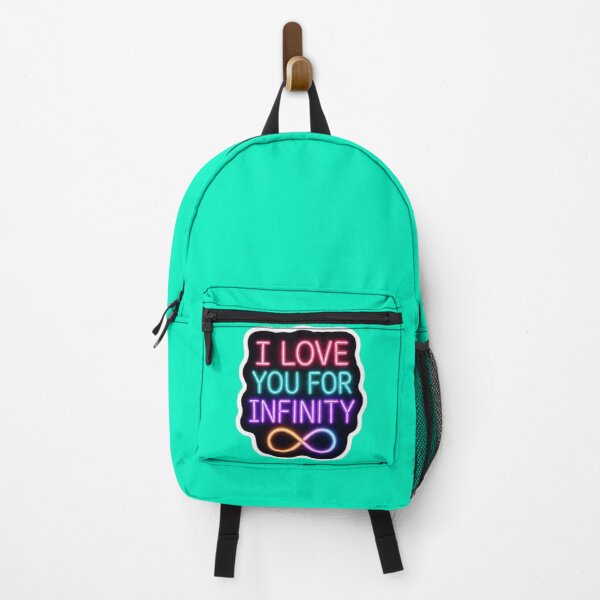 Item preview, I Love You For Infinity Neon Sign - Romantic Glow Sticker designed and sold by Scro-Ciob-Shop.