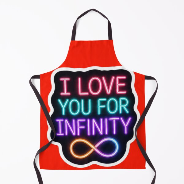 Item preview, I Love You For Infinity Neon Sign - Romantic Glow Sticker designed and sold by Scro-Ciob-Shop.