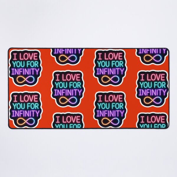 Item preview, I Love You For Infinity Neon Sign - Romantic Glow Sticker designed and sold by Scro-Ciob-Shop.