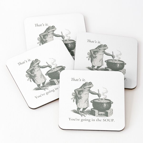 Item preview, That's It You're Going in the Soup - Funny Frog designed and sold by Gbriel3.