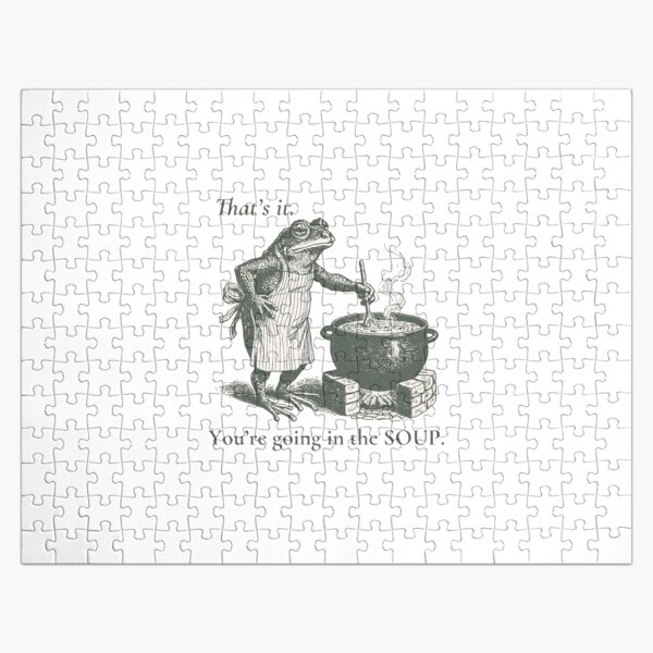 Item preview, That's It You're Going in the Soup - Funny Frog designed and sold by Gbriel3.