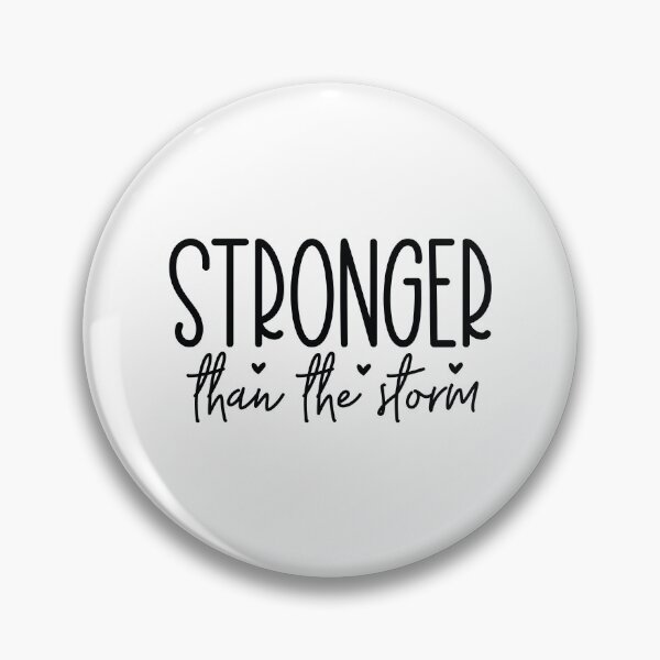 Item preview, Stronger Than The Storm - Motivational Quotes Retro Vintage Aesthetic Inner Strength Gift designed and sold by FuzionRaptor.
