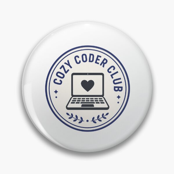 Item preview, Cozy Coder Club Cute Programmer Badge Gift  designed and sold by cozy-creative.