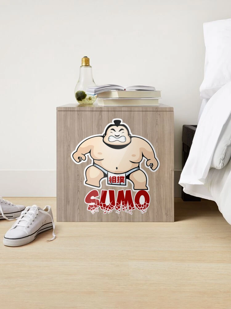 Wallmonkeys Sumo Wrestler Wall Decal Peel and Stick Graphic WM246549 (24 in  W x 23 in H)