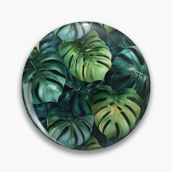 Item preview, Lush Green Tropical Monstera Leaves Seamless Pattern designed and sold by NTGUILTY.