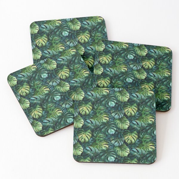 Item preview, Lush Green Tropical Monstera Leaves Seamless Pattern designed and sold by NTGUILTY.
