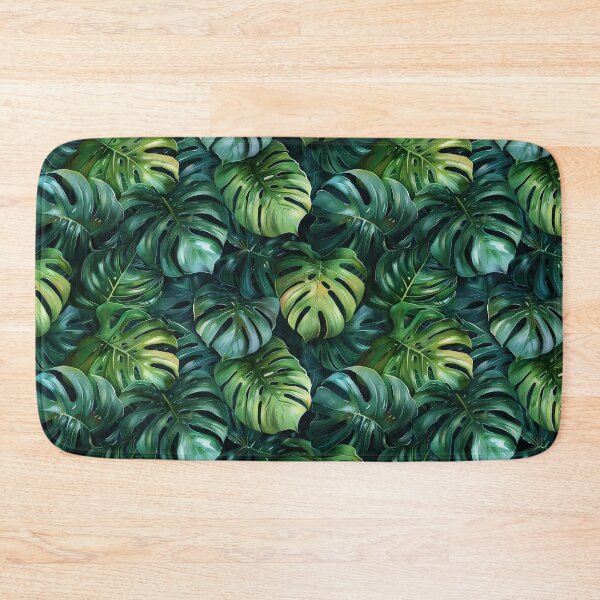 Item preview, Lush Green Tropical Monstera Leaves Seamless Pattern designed and sold by NTGUILTY.