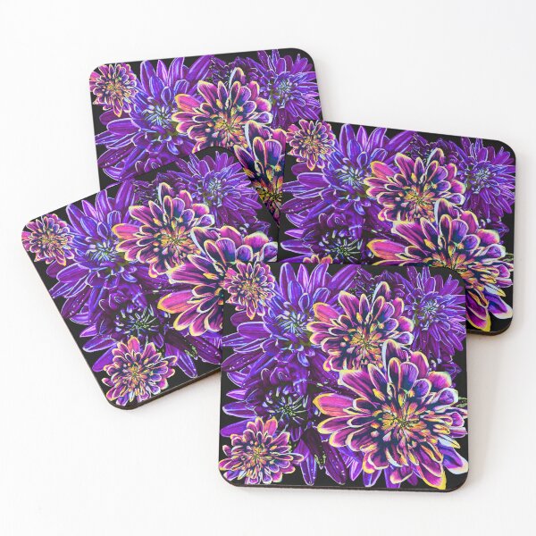 Item preview, Purple Chrysanthemums 3 designed and sold by nastiaart.