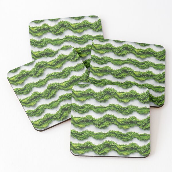Item preview, Lush Green Moss Waves Seamless Pattern designed and sold by NTGUILTY.