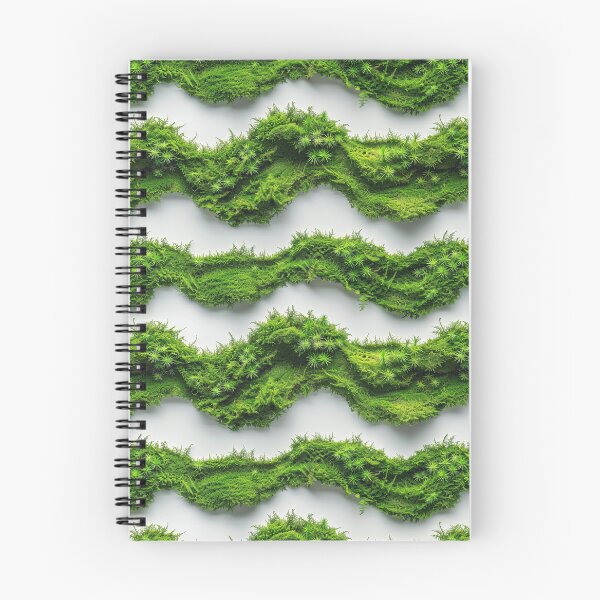 Item preview, Lush Green Moss Waves Seamless Pattern designed and sold by NTGUILTY.