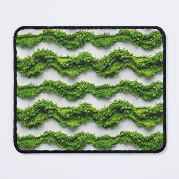 Item preview, Lush Green Moss Waves Seamless Pattern designed and sold by NTGUILTY.