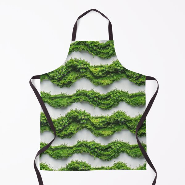 Item preview, Lush Green Moss Waves Seamless Pattern designed and sold by NTGUILTY.