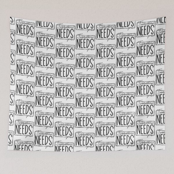 Item preview, Tomorrow Needs You - Motivational Quotes Retro Vintage Aesthetic Mental Health Support Gift designed and sold by FuzionRaptor.
