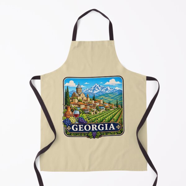 Item preview, Georgia Country Vineyard and Caucasus Mountains designed and sold by Myra365Art.