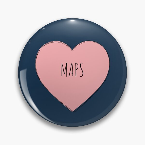 Item preview, I Love Maps Heart designed and sold by MaryAller.