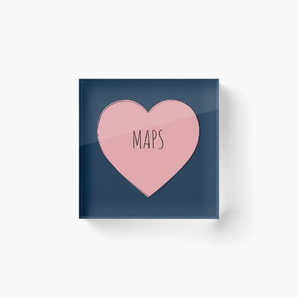 Item preview, I Love Maps Heart designed and sold by MaryAller.