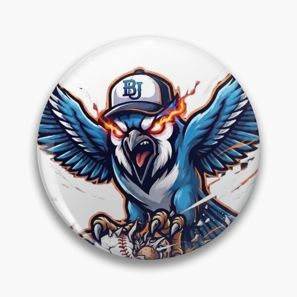 Item preview, Fiery Blue Jay Diving Baseball Attack Mascot designed and sold by Pandora´s Box.