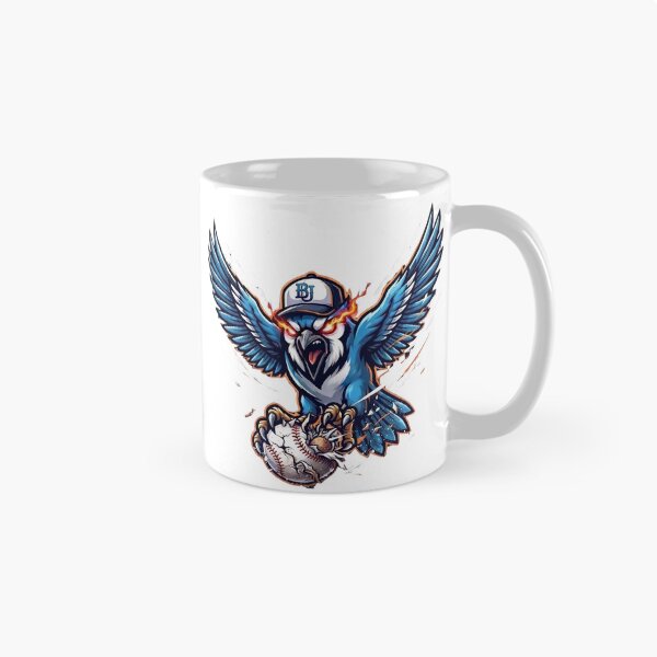 Item preview, Fiery Blue Jay Diving Baseball Attack Mascot designed and sold by Pandora´s Box.