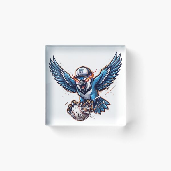Item preview, Fiery Blue Jay Diving Baseball Attack Mascot designed and sold by Pandora´s Box.